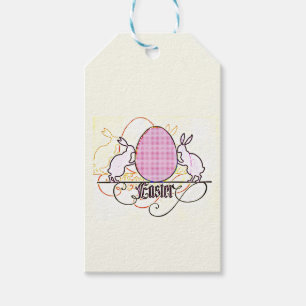 Pop Art Bunny Silhouttes Gift Tags