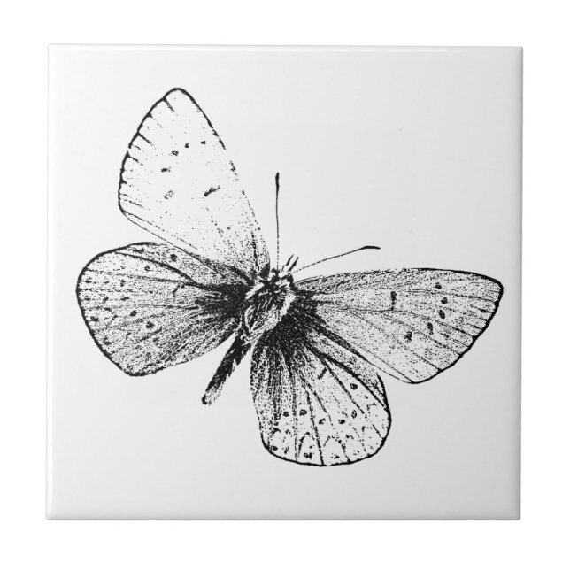 Pop Art Butterfly Tile (Front)
