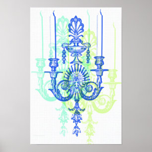 Pop Art Candle Vintage Style Art Print