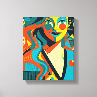 Pop art canvas print