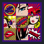 Pop art Card Illustrationart,pop,beautiful,comic,d Poster<br><div class="desc">Pop art Card Illustration
art, pop, beautiful, comic, decor, girl, pattern, female, hair, women, background, beauty, boom, bubble, colour, cosmetic, crying, dot, face, fashion, vintage, illustration, retro, </div>