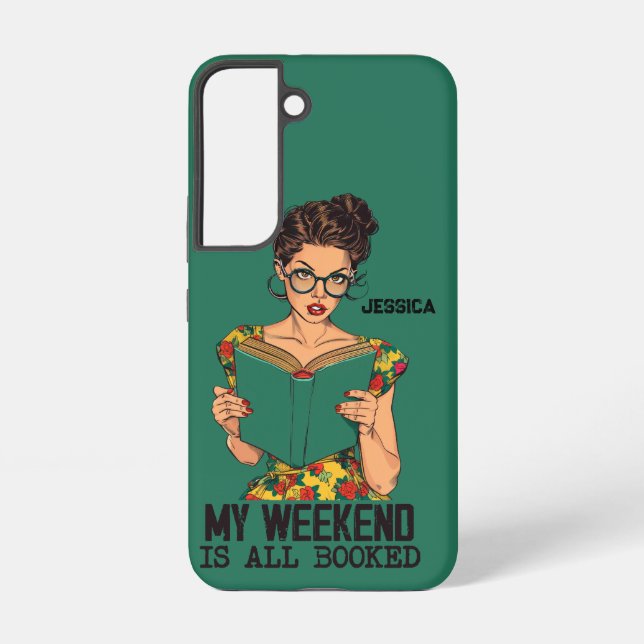  Pop Art Case, My Weekend is Booked,  Samsung Galaxy S22 Case (Back)