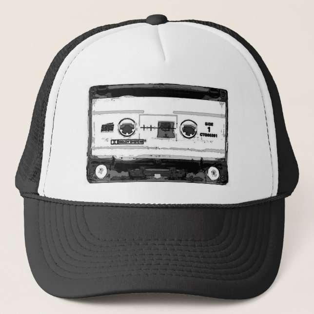 Pop Art Cassette Trucker Hat (Front)