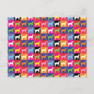 Pop Art Cats Postcard