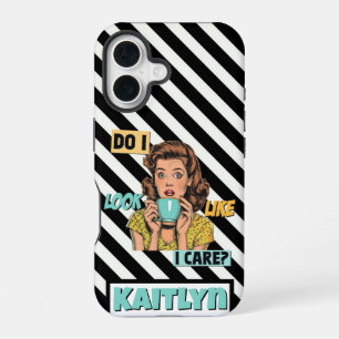 Pop Art Christmas Gift Exchange iPhone 16 Case
