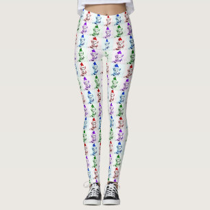 Pop Art Christmas Kitty Leggings