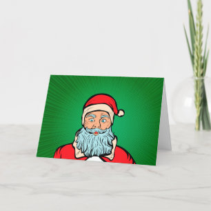 Pop Art Christmas Santa Party Comic Invitation