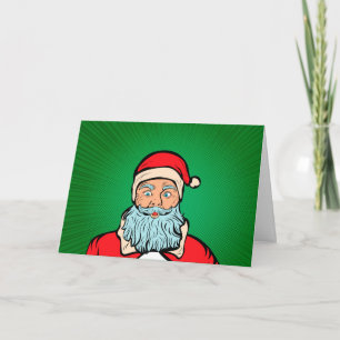 Pop Art Christmas Santa Party Comic Invitation