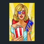 Pop Art Cinema Woman 1<br><div class="desc">I have actually purchased this image 3 times to use on my products here and lost it; yet, the first time, I did purchase the extended license to legally use it here on my products for you. I hope you love it and the next 2 in the series. I can...</div>