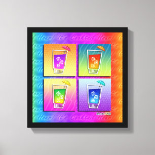 POP ART COCKTAILS Gallery Wrapped Canvas