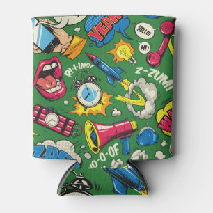 Pop Art: Colourful Comic Seamless Can Cooler