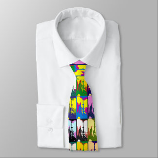 Pop Art Colourful Guitar Pattern Tie