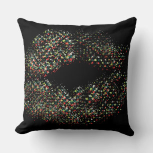 Pop Art Colourful Lips Cushion