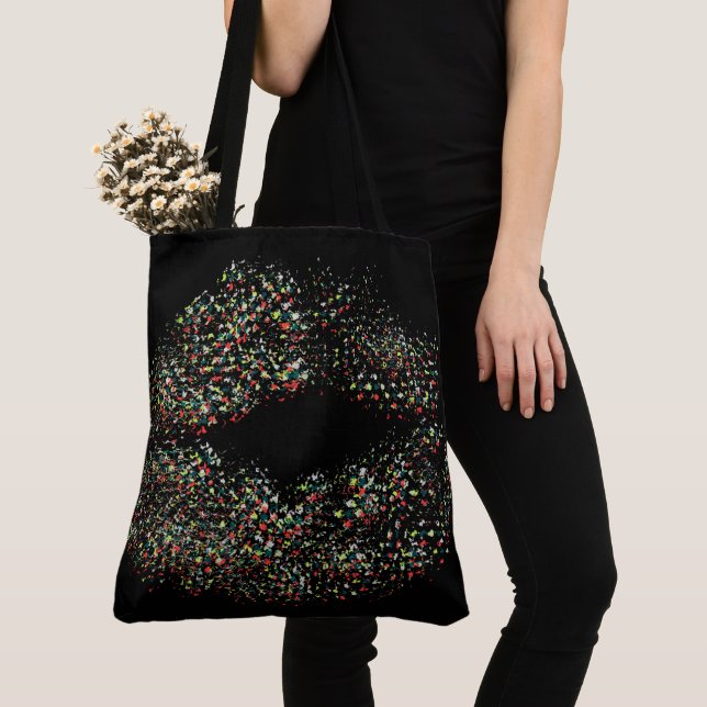 Pop Art Colourful Lips Tote Bag (Close Up)
