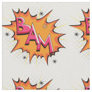 Pop Art Comic Bam! Fabric