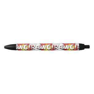 Pop Art Comic Bang! Black Ink Pen