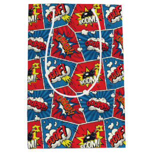 Pop Art Comic Book Panels Medium Gift Bag