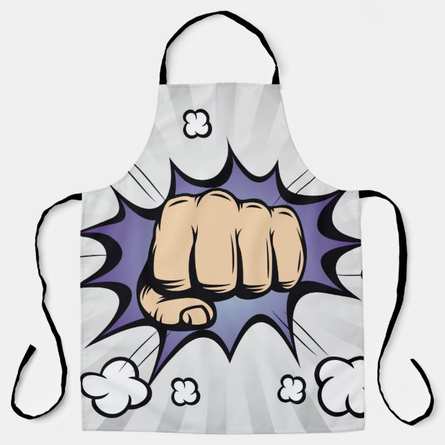 Pop art comic bubbles design. Vintage illustration Apron (Front)