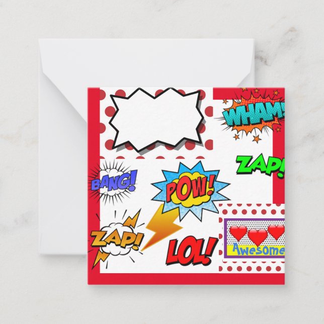 Pop Art, Comic, Card (Front)