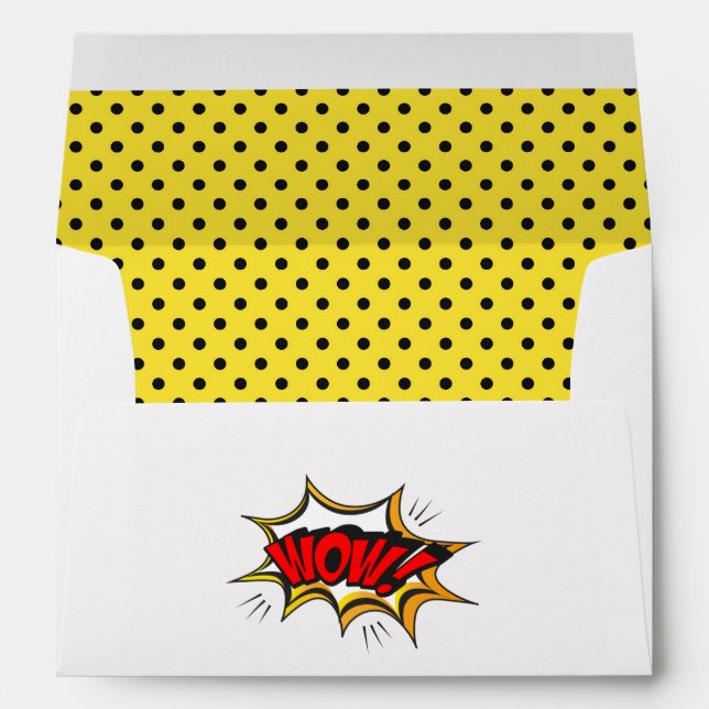 Pop Art Comic Envelope (Back (Bottom))