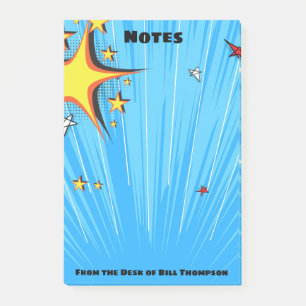 Pop Art Comic Geek Desk Accessories Post-it Notes