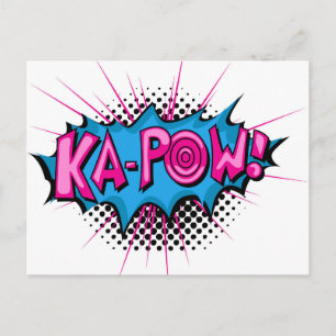 Pop Art Comic Ka-Pow! Postcard