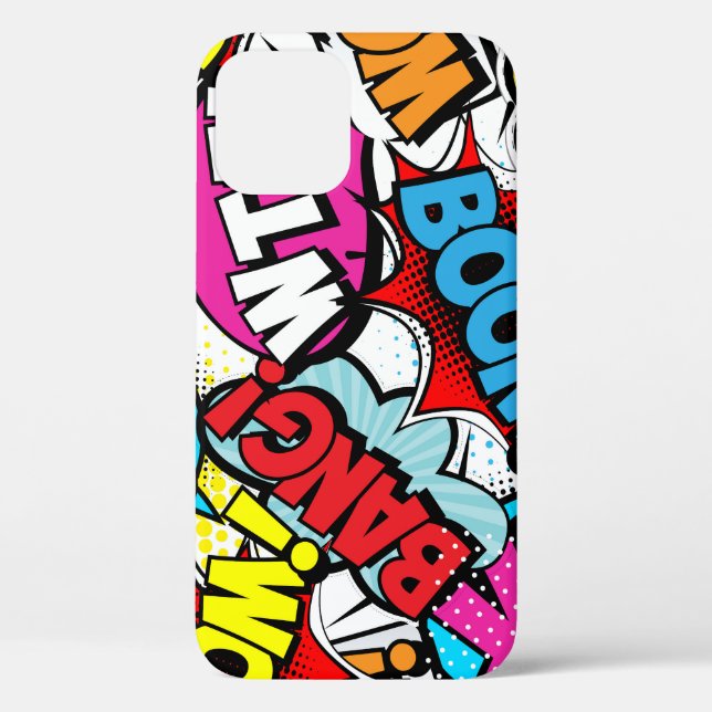 Pop Art Comic: Retro Seamless Pattern Case-Mate iPhone Case (Back)