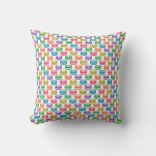 Pop Art Cookies Colourful Macarons Cushion