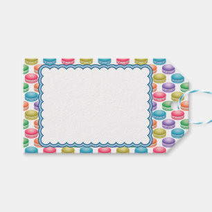 Pop Art Cookies Colourful Macarons Gift Tags
