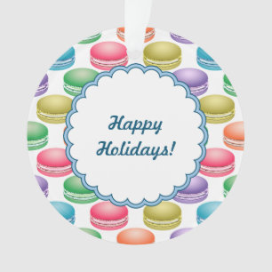 Pop Art Cookies Colourful Macarons Ornament