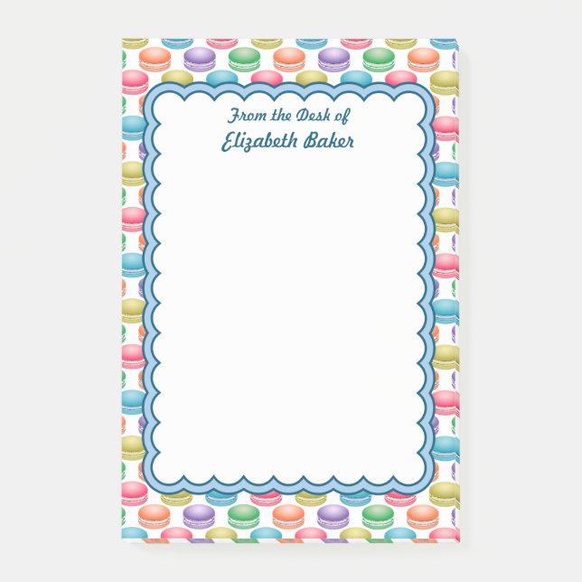 Pop Art Cookies Colourful Macarons Post-it Notes (Front)