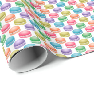 Pop Art Cookies Colourful Macarons Wrapping Paper