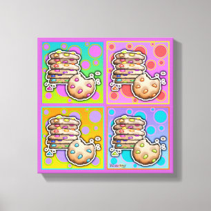 Pop Art COOKIES Gallery Wrapped Canvas