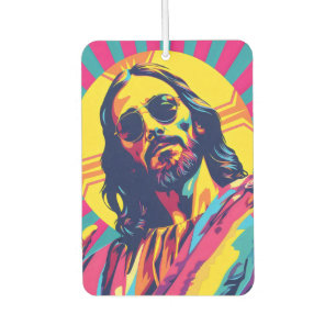 Pop Art Cool Jesus Car Air Freshener