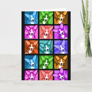 Pop Art Corgi Card