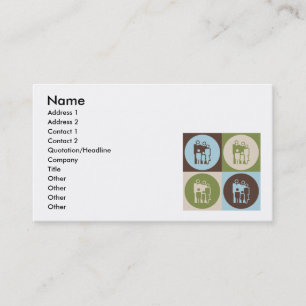 Pop Art Counseling Business Card