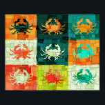 Pop Art Crab Cubism Poster<br><div class="desc">Pop Art Crab Cubism Poster</div>