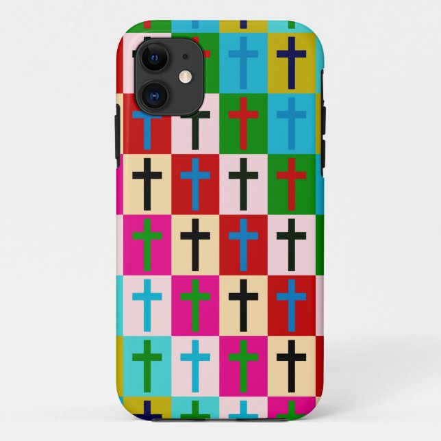Pop Art Crosses Case-Mate iPhone Case (Back)