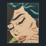 Pop Art | Crying Woman I | Wood Wall Art | 11"x14"<br><div class="desc">Crying Woman I

Pop Art

Created by digitally mimicking the 4-colour process used for printing comic books in the early days.</div>