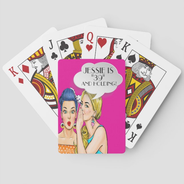 Pop Art Customised Playing Cards (Back)