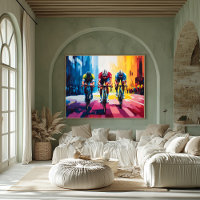 Pop Art Cycling Race Wall Art – Bike Racing Print
