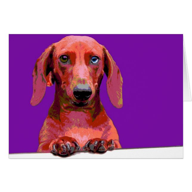 Pop Art Dachshund (Front Horizontal)