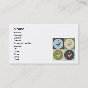 Pop Art Dental Hygiene Business Card