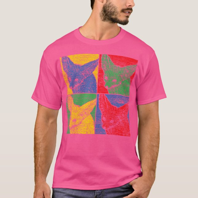 Pop Art Desert Fox T-Shirt (Front)