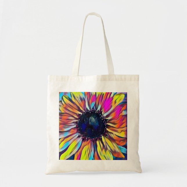 Pop Art design on a reusable tote  Bag (Front)