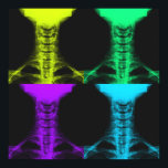 Pop Art Digital X-Ray Poster<br><div class="desc">Design features four coloured digitally-enhanced x-rays - pop art style!</div>