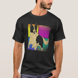 Pop Art Dog Pet Dog Owner Animal Border Collie T-Shirt