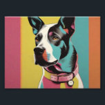 Pop Art Dog Photo -Modern Retro Colour Block Poste Print<br><div class="desc">"Pop Art Dog Photo - Modern Retro Colour Block Poster" Elevate your space with our "Pop Art Dog Photo" poster, a bold and vibrant piece that seamlessly blends modern trends with a hint of retro charm. This poster features a stylish colour block design that highlights your love for dogs in...</div>