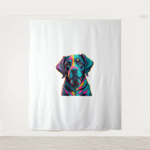 Pop Art dog to add fun and color to your style Tapestry