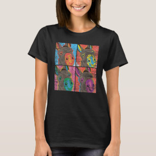 Pop Art Donkey Farm Animal Donkey T-Shirt